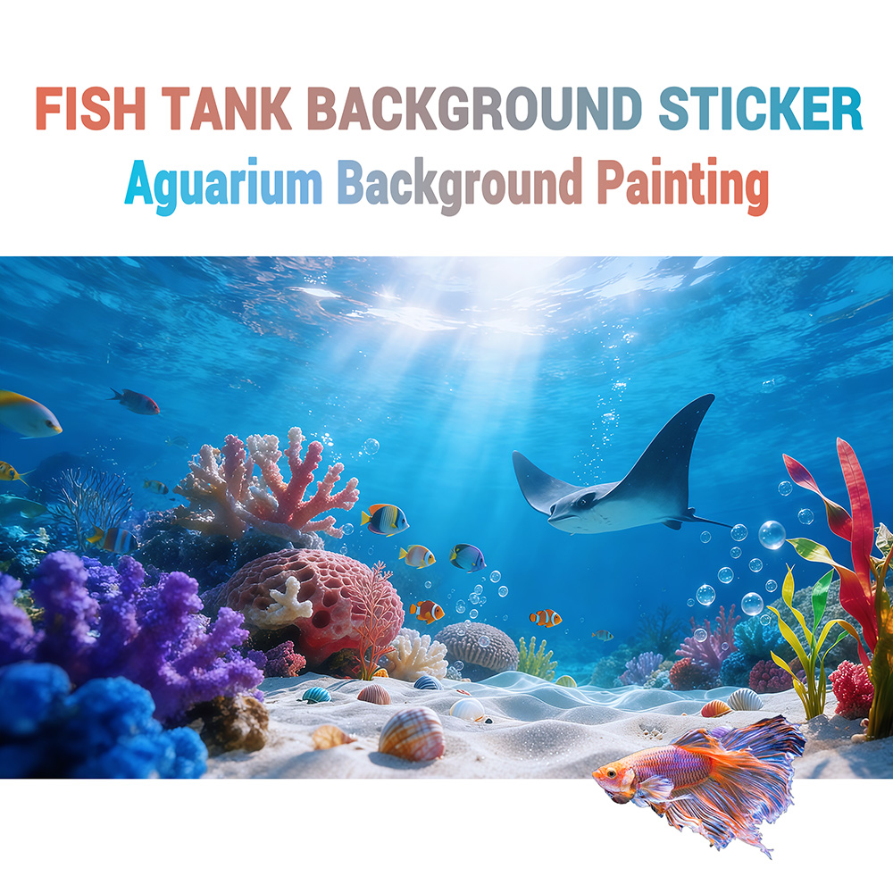 Marine Aquarium Glue - Akvaryum Arka Plan Çıkartması, Güneş Işığı