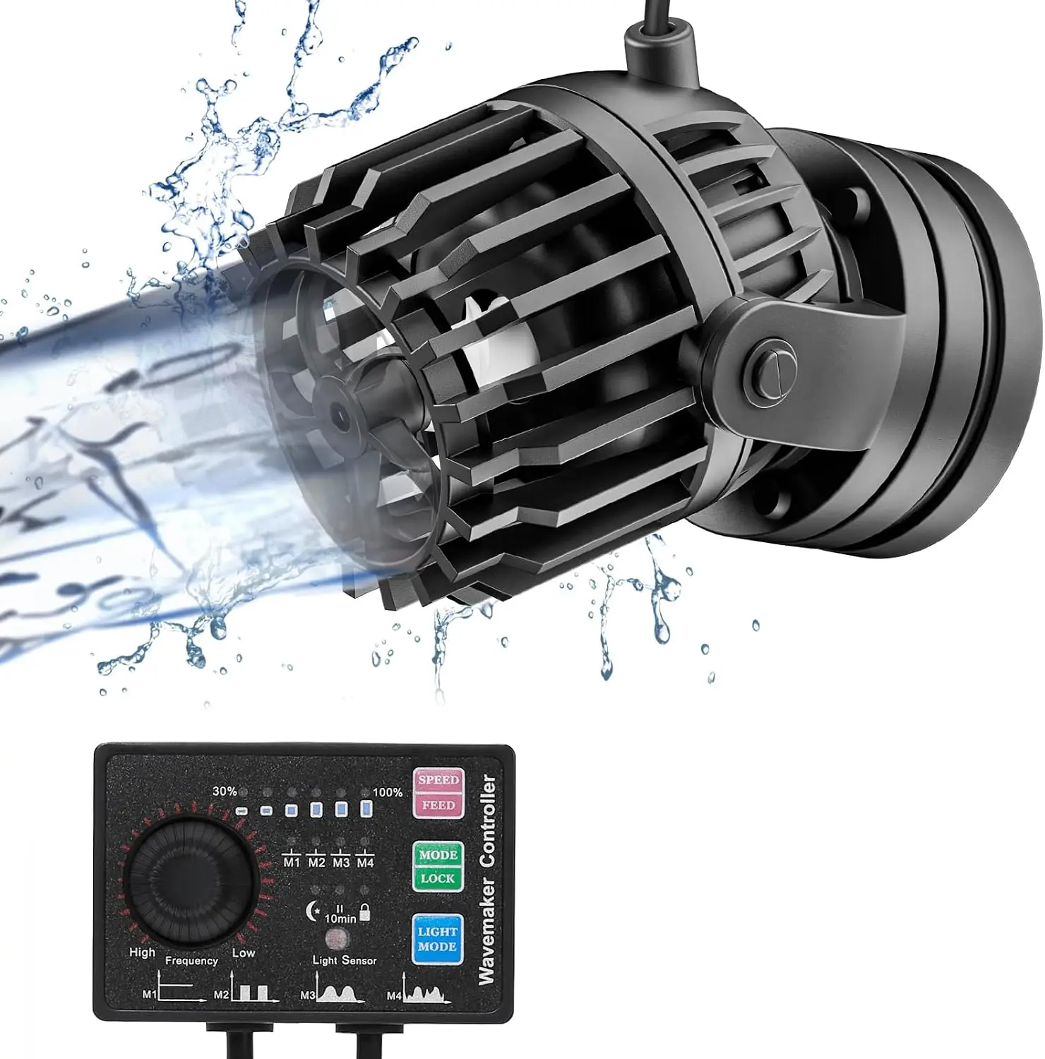 Powerhead Wave Maker - Akvaryum Dalga Üreticisi, Kontrol Cihazıyla Ayarlanabilir,