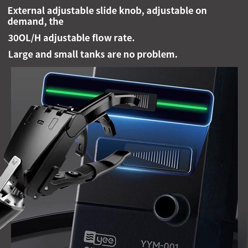 3 W Akvaryum Yüzey Yağı Skimme - Marine Aquarium Protein Skimmer incelemesi ve fiyatı