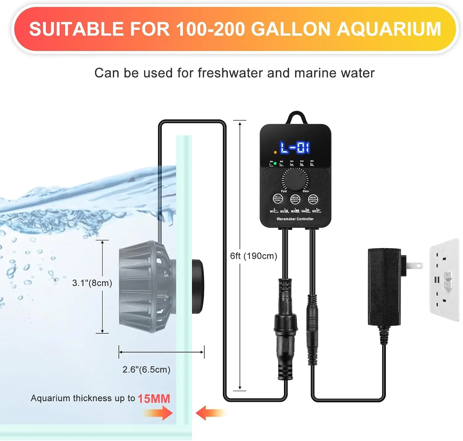 3400GPH Akvaryum Dalga Üretici - Powerhead Wave Maker incelemesi ve fiyatı